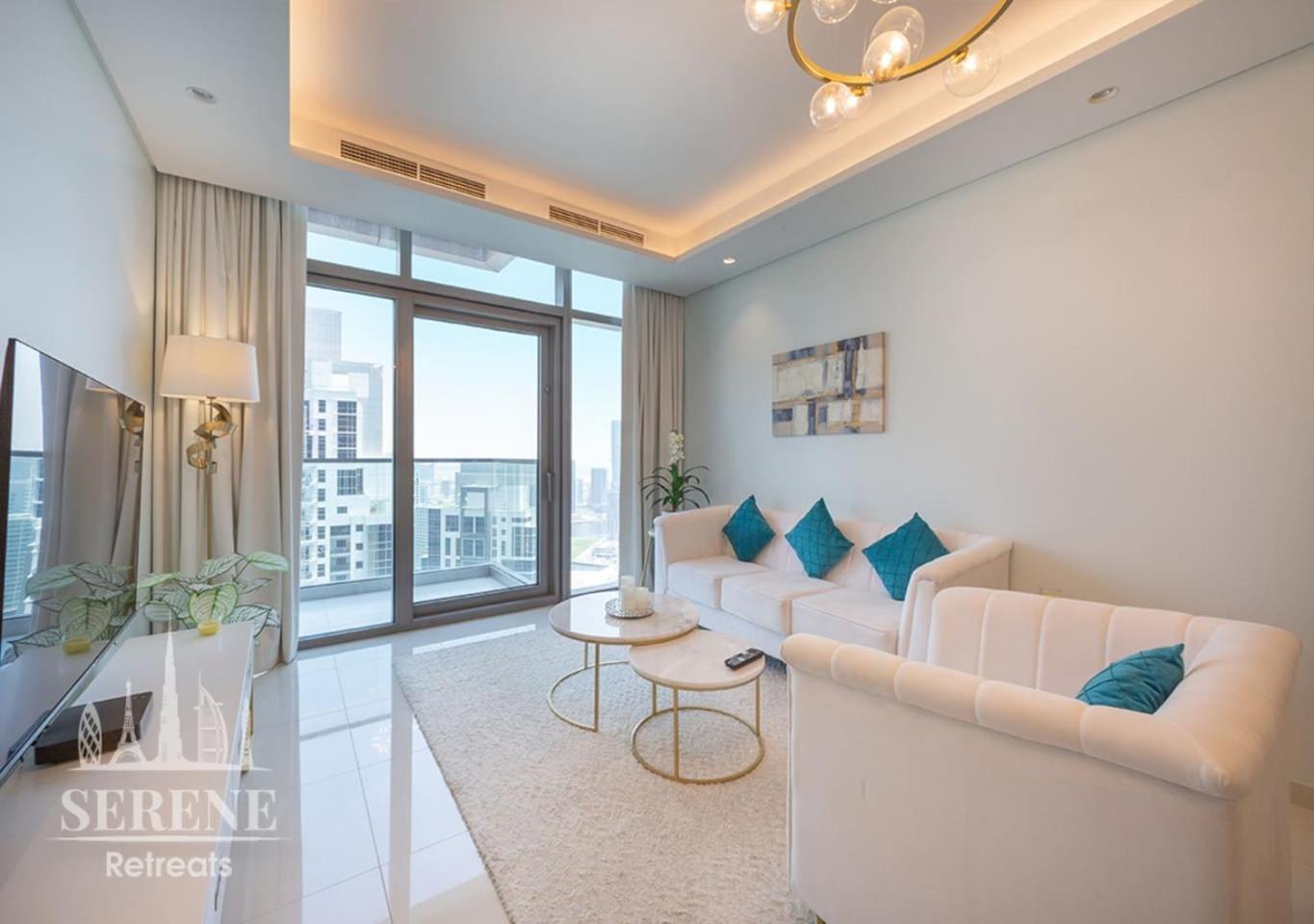 迪拜Serene Retreats Paramount 2 Bed Flat With Burj View公寓 外观 照片