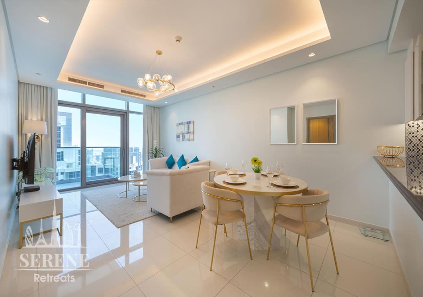 迪拜Serene Retreats Paramount 2 Bed Flat With Burj View公寓 外观 照片