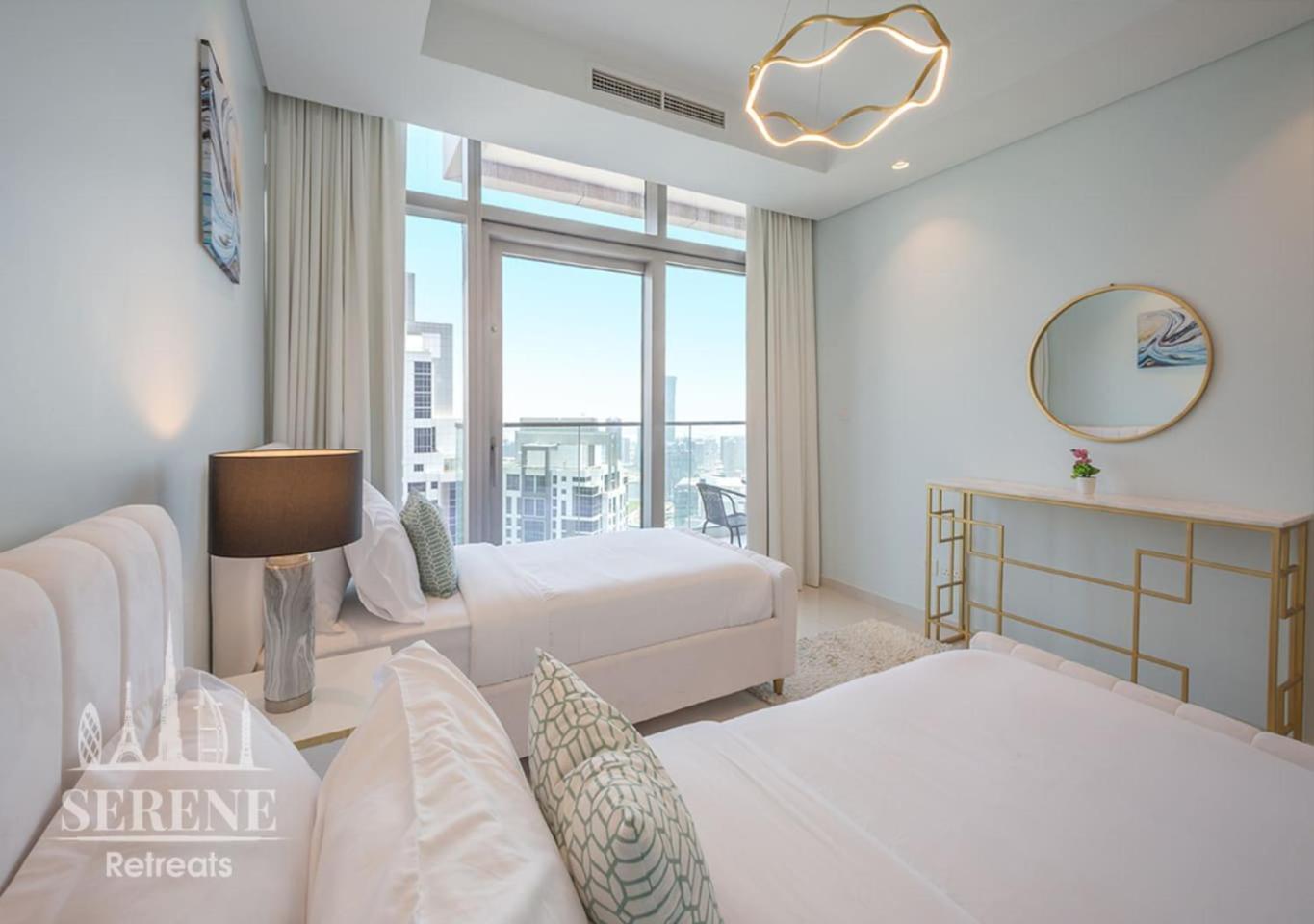 迪拜Serene Retreats Paramount 2 Bed Flat With Burj View公寓 外观 照片