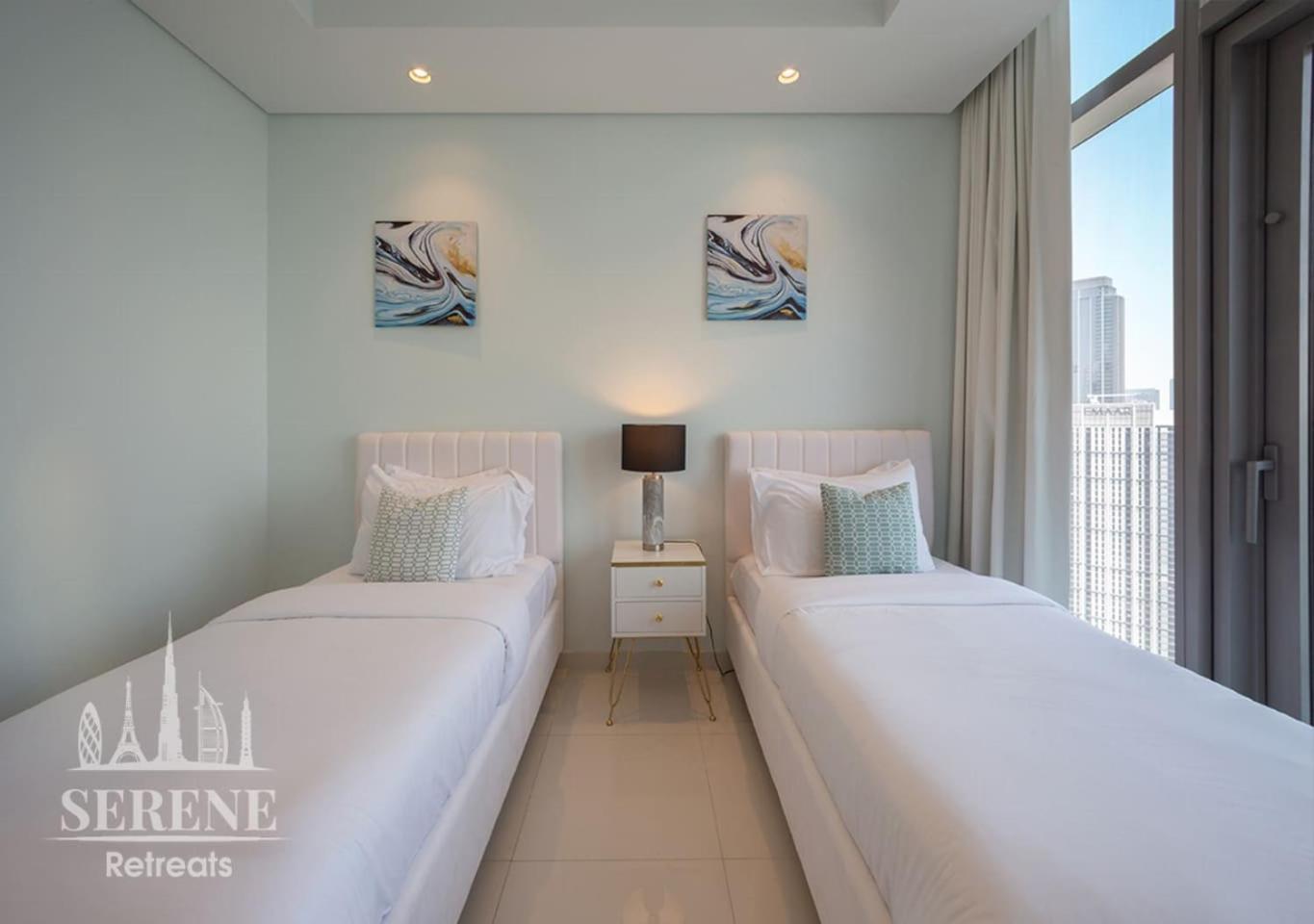 迪拜Serene Retreats Paramount 2 Bed Flat With Burj View公寓 外观 照片