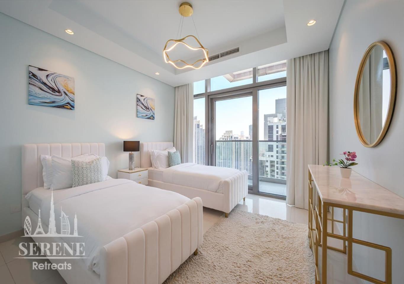 迪拜Serene Retreats Paramount 2 Bed Flat With Burj View公寓 外观 照片